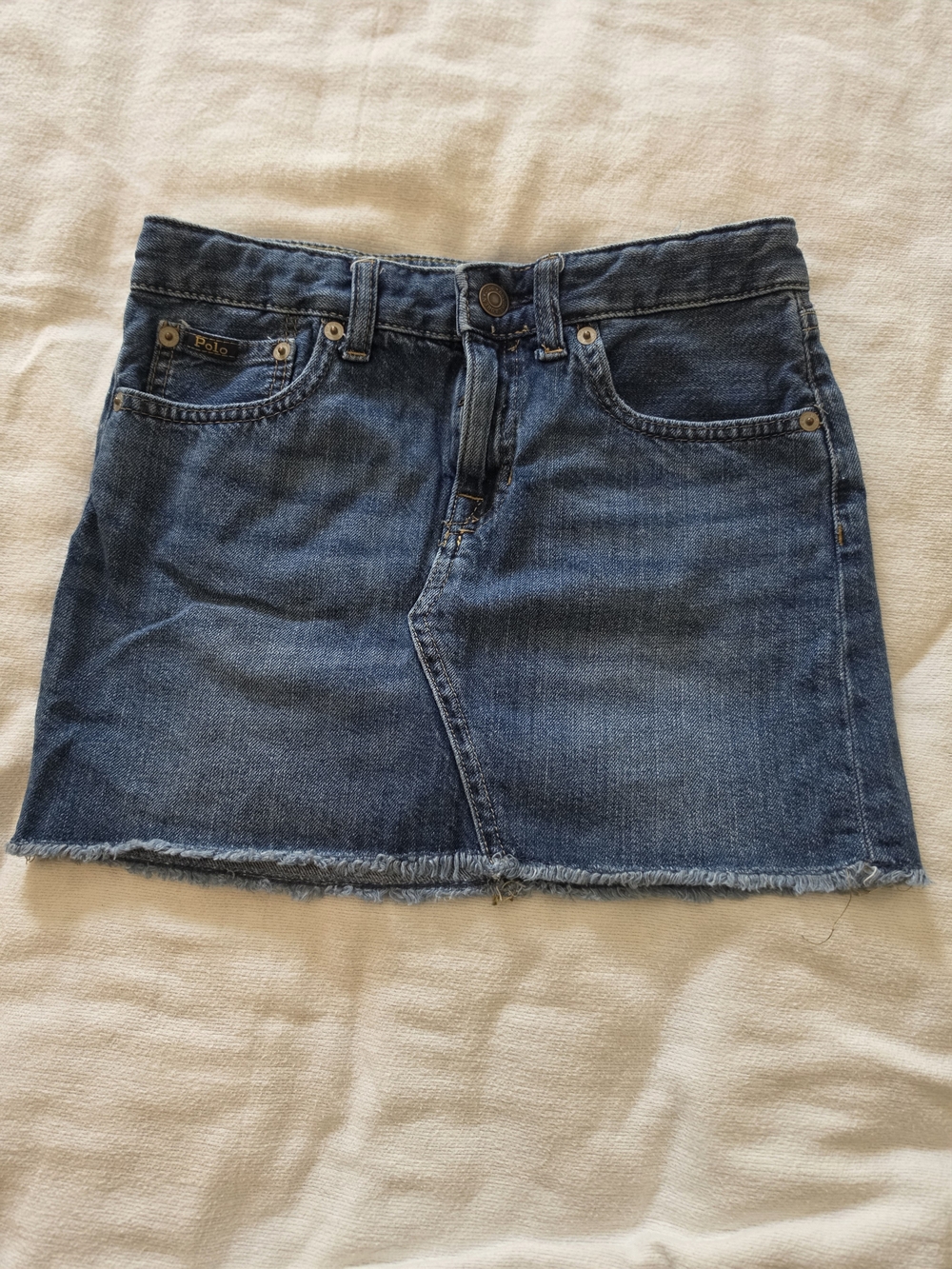 Polo by Ralph Lauren Dark Blue Denim Mini Skirt